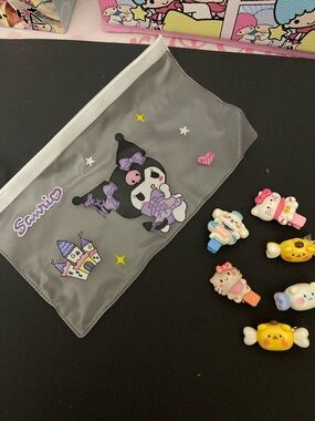 Kawaii Candy Character Hair Clips - Yellow, Pink, Blue, Cream